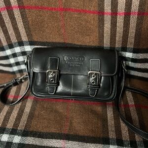 Vintage Leather Coach Crossbody Bag